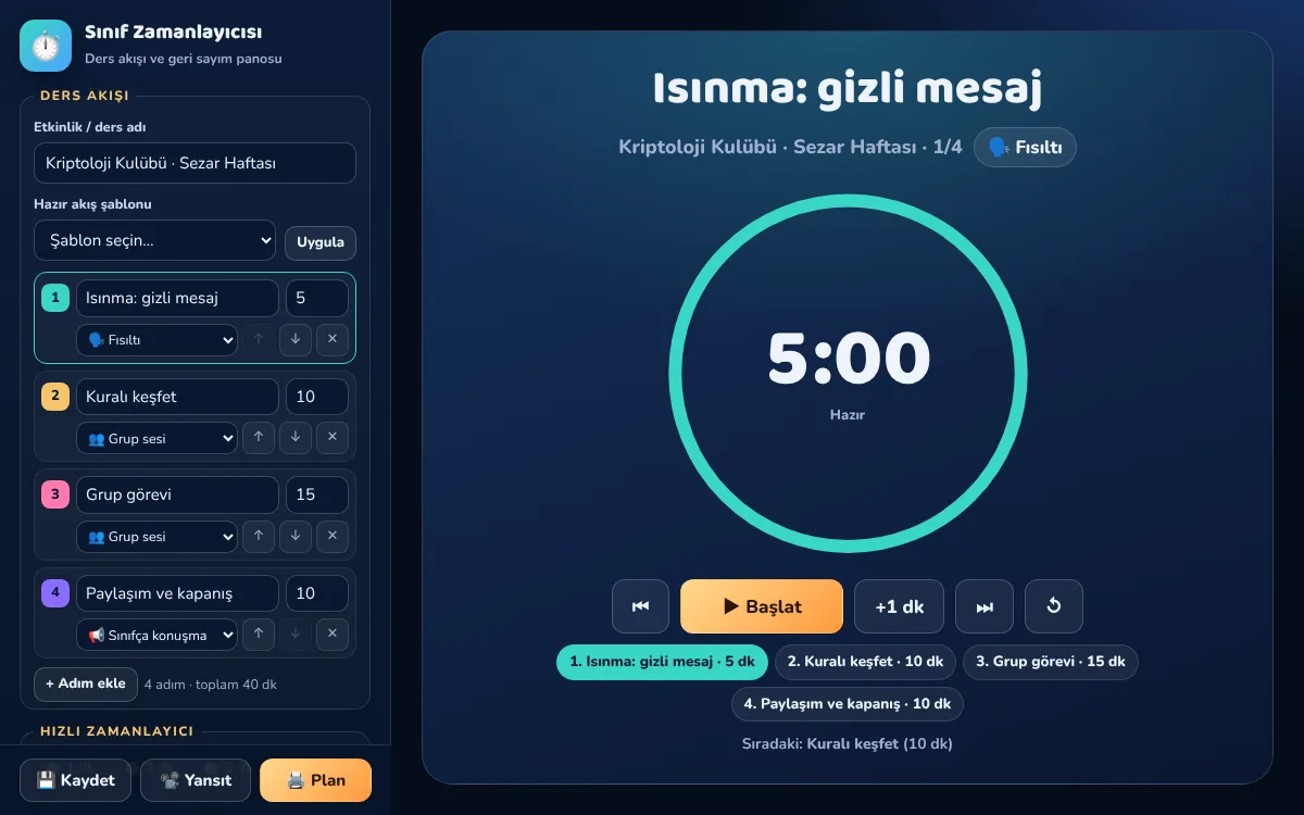 Sınıf Zamanlayıcısı