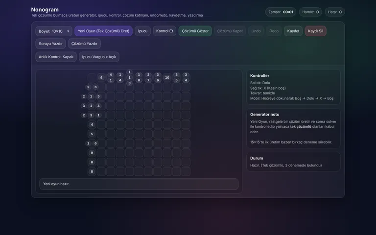Nonogram (Japon Bulmacası)
